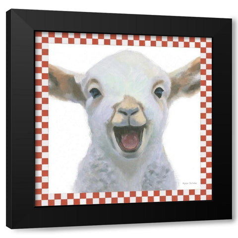 Farm Friends I Border Black Modern Wood Framed Art Print with Double Matting by Sullivan, Myles