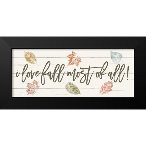 Harvest Sentiments Sign I Black Modern Wood Framed Art Print by Hershey, Moira