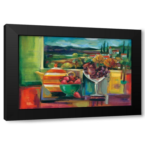 View Through the Window Crop Black Modern Wood Framed Art Print with Double Matting by Vassileva, Silvia