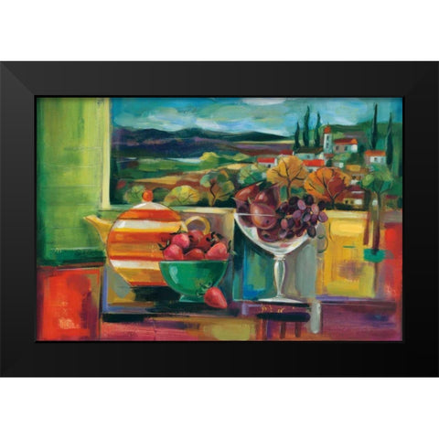 View Through the Window Crop Black Modern Wood Framed Art Print by Vassileva, Silvia