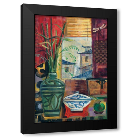 Eastern Melody Crop Black Modern Wood Framed Art Print by Vassileva, Silvia