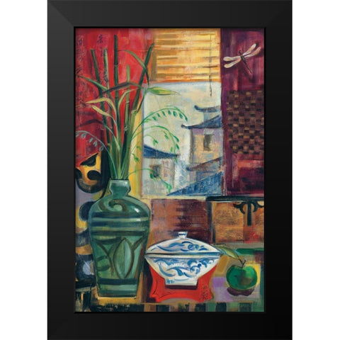 Eastern Melody Crop Black Modern Wood Framed Art Print by Vassileva, Silvia