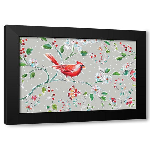 Holiday Wings I Black Modern Wood Framed Art Print with Double Matting by Brissonnet, Daphne