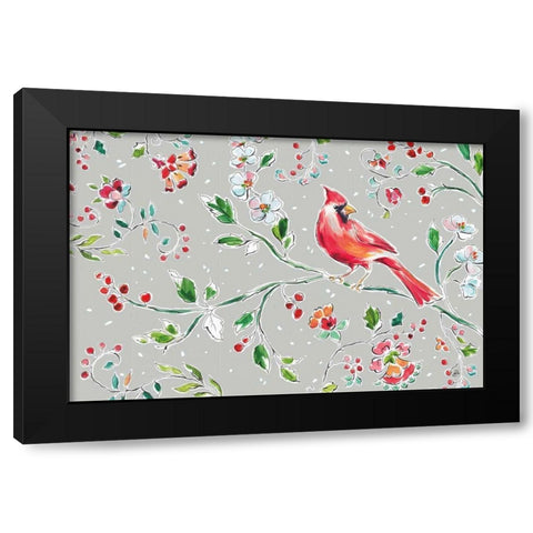 Holiday Wings II Black Modern Wood Framed Art Print with Double Matting by Brissonnet, Daphne