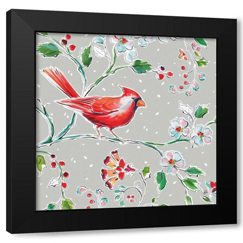 Holiday Wings III Black Modern Wood Framed Art Print with Double Matting by Brissonnet, Daphne