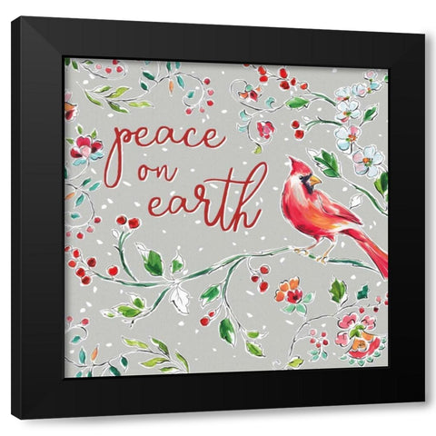 Holiday Wings VI Black Modern Wood Framed Art Print with Double Matting by Brissonnet, Daphne