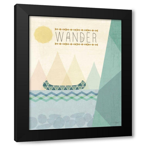 Outdoor Geo III Black Modern Wood Framed Art Print by Charron, Veronique