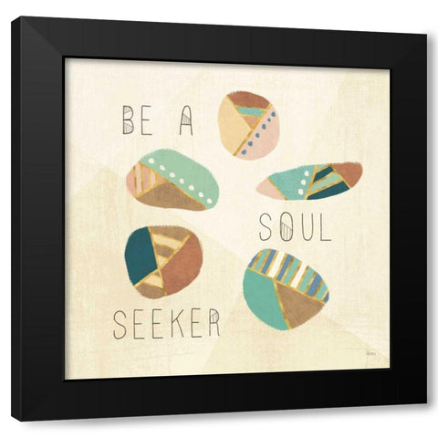 Outdoor Geo VIII Black Modern Wood Framed Art Print by Charron, Veronique