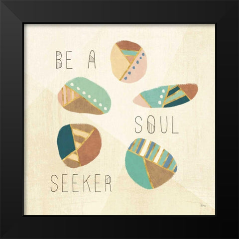 Outdoor Geo VIII Black Modern Wood Framed Art Print by Charron, Veronique