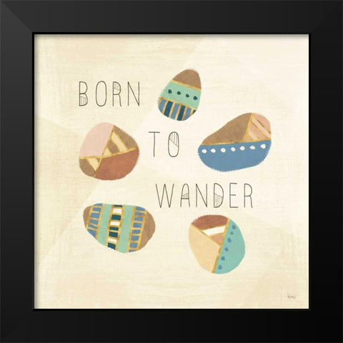 Outdoor Geo IX Black Modern Wood Framed Art Print by Charron, Veronique