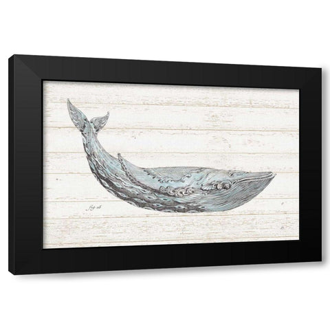 Underwater Life I Blue Black Modern Wood Framed Art Print with Double Matting by Brissonnet, Daphne