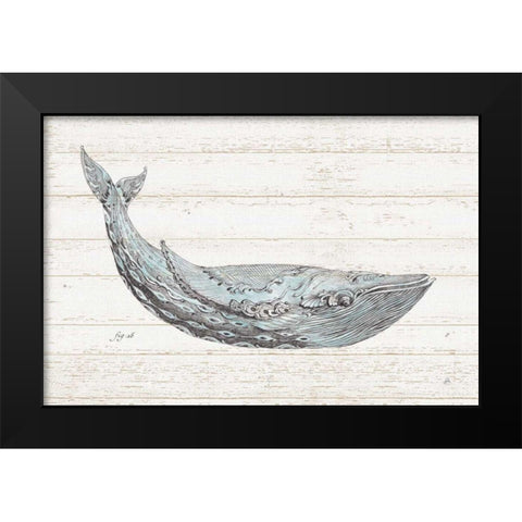 Underwater Life I Blue Black Modern Wood Framed Art Print by Brissonnet, Daphne