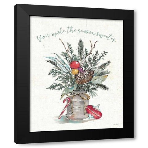 Seasonal Charm II Black Modern Wood Framed Art Print by Tavoletti, Anne