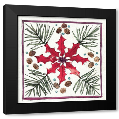 Seasonal Charm VII Black Modern Wood Framed Art Print with Double Matting by Tavoletti, Anne