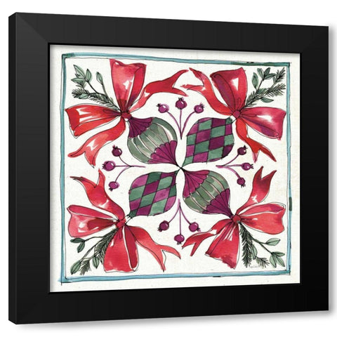 Seasonal Charm IX Black Modern Wood Framed Art Print with Double Matting by Tavoletti, Anne