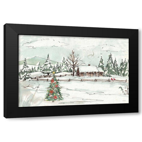 Seasonal Charm X Black Modern Wood Framed Art Print by Tavoletti, Anne