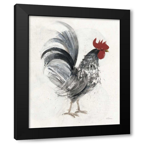 Gents I Black Modern Wood Framed Art Print by Hristova, Albena