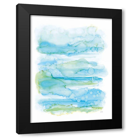 Drifting By II Black Modern Wood Framed Art Print with Double Matting by Averinos, Melissa
