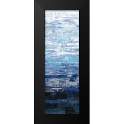 Icelandic Wave II Black Modern Wood Framed Art Print by Vassileva, Silvia