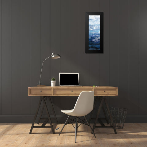 Icelandic Wave III Black Modern Wood Framed Art Print by Vassileva, Silvia