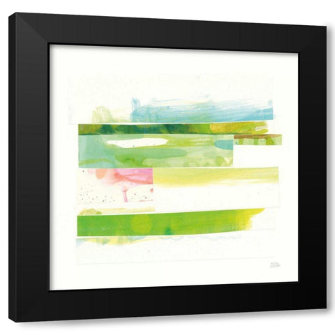 Stacks III Black Modern Wood Framed Art Print with Double Matting by Averinos, Melissa