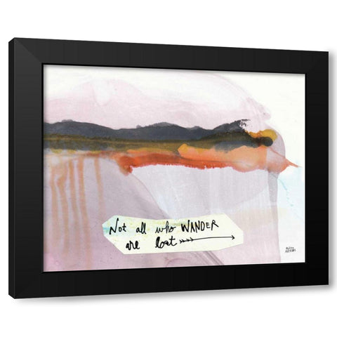 Explore II Black Modern Wood Framed Art Print with Double Matting by Averinos, Melissa