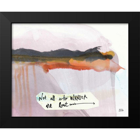 Explore II Black Modern Wood Framed Art Print by Averinos, Melissa