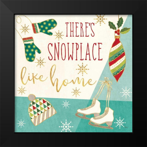 Winter Wishes II Black Modern Wood Framed Art Print by Charron, Veronique