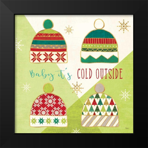 Winter Wishes III Black Modern Wood Framed Art Print by Charron, Veronique