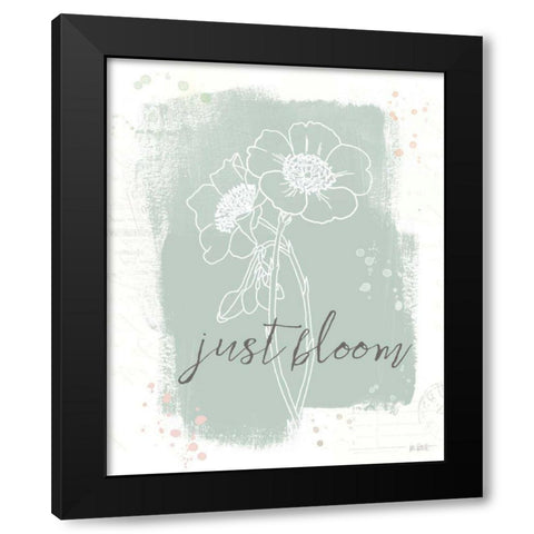 Organic Lines II Black Modern Wood Framed Art Print by Pertiet, Katie