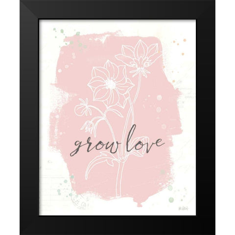 Organic Lines III Black Modern Wood Framed Art Print by Pertiet, Katie