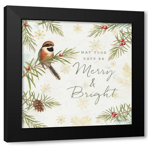 Christmas Tradition II Black Modern Wood Framed Art Print with Double Matting by Pertiet, Katie