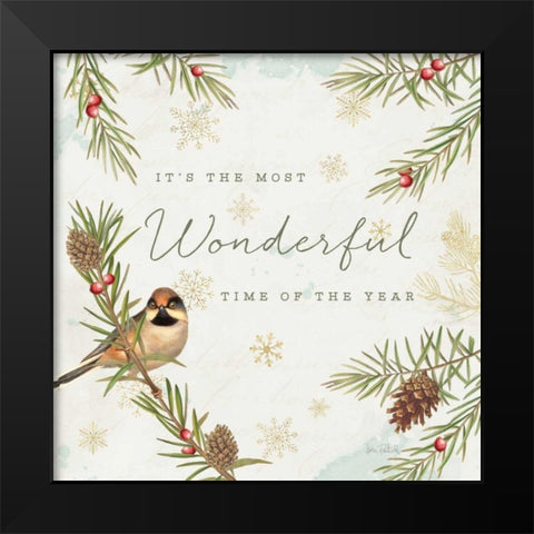Christmas Tradition IV Black Modern Wood Framed Art Print by Pertiet, Katie