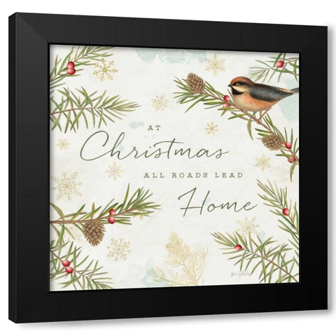 Christmas Tradition V Black Modern Wood Framed Art Print by Pertiet, Katie