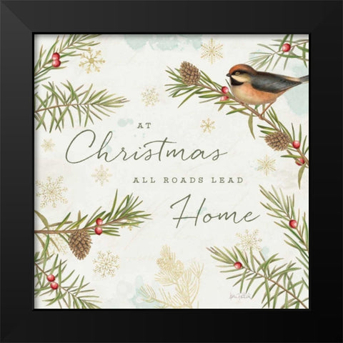 Christmas Tradition V Black Modern Wood Framed Art Print by Pertiet, Katie