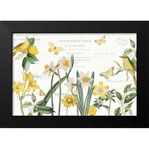 Citron Curiosities I Black Modern Wood Framed Art Print by Pertiet, Katie