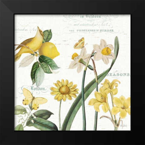 Citron Curiosities II Black Modern Wood Framed Art Print by Pertiet, Katie