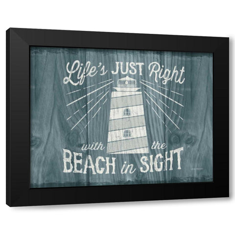 Up North III v2 Crop Black Modern Wood Framed Art Print by Marshall, Laura