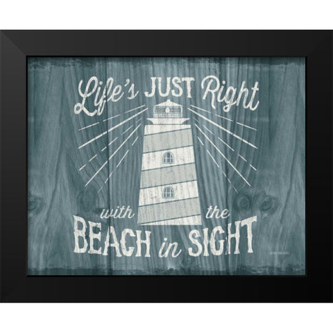 Up North III v2 Crop Black Modern Wood Framed Art Print by Marshall, Laura