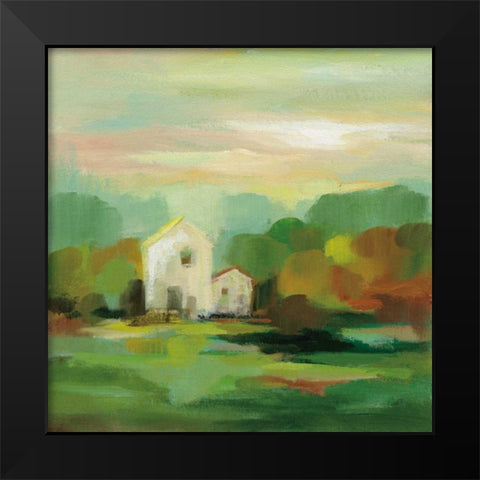 October Farm I v2 Black Modern Wood Framed Art Print by Vassileva, Silvia