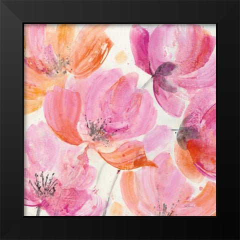 Joyous III Black Modern Wood Framed Art Print by Hristova, Albena