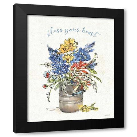 Texas Bluebonnet I Black Modern Wood Framed Art Print by Tavoletti, Anne