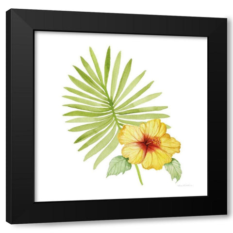 Treasures of the Tropics XI Black Modern Wood Framed Art Print with Double Matting by McKenna, Kathleen Parr