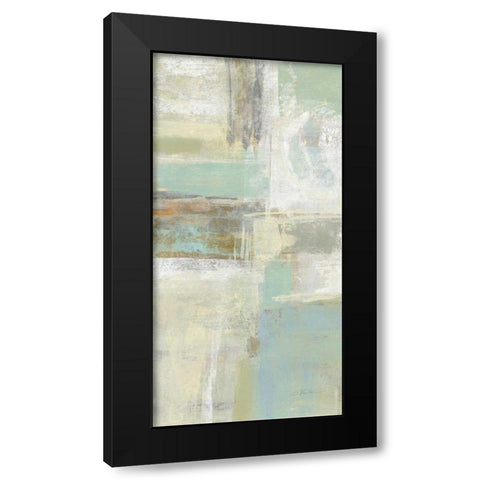 Shades of Celedon II Black Modern Wood Framed Art Print by Vassileva, Silvia