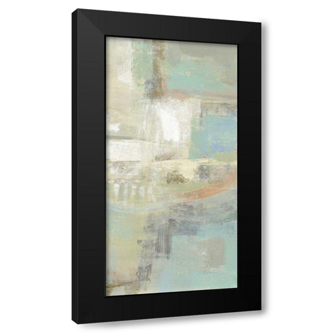 Shades of Celedon III Black Modern Wood Framed Art Print by Vassileva, Silvia