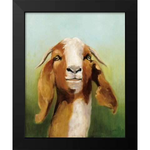 Got Your Goat v2 Black Modern Wood Framed Art Print by Purinton, Julia