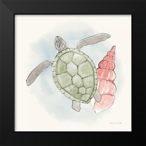 Sea Life IV Black Modern Wood Framed Art Print by Miller, Sara Zieve