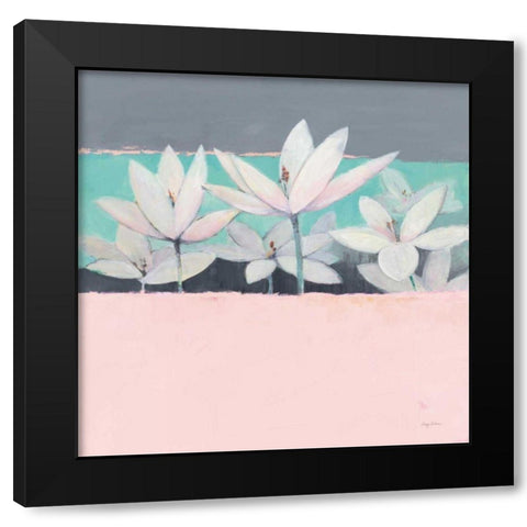 Field Day Dusty Pink Black Modern Wood Framed Art Print by Tillmon, Avery