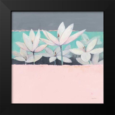 Field Day Dusty Pink Black Modern Wood Framed Art Print by Tillmon, Avery