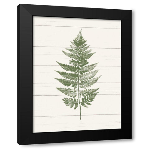 Fern Print I Black Modern Wood Framed Art Print with Double Matting by Hershey, Moira